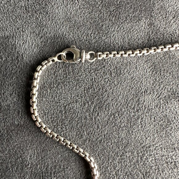 David Yurman 14K Gold & Sterling Silver Acorn w/ Amethyst Necklace - 16" - RARE - Picture 13 of 14